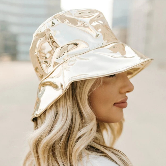 Gold bucket hat - Picture 6 of 7